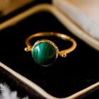 Stone Open Ring Stone - Green - One Size