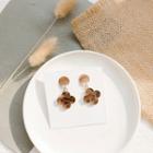 Animal Print Clover Earring As Shown In Figure - One Size