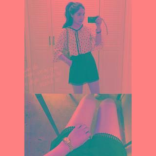 Lace-hem Cotton Shorts