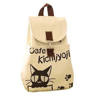 Cat Print Backpack