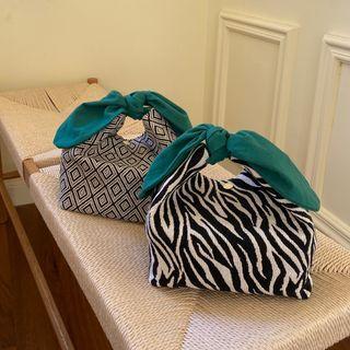 Patterned Cotton Lunch Bag