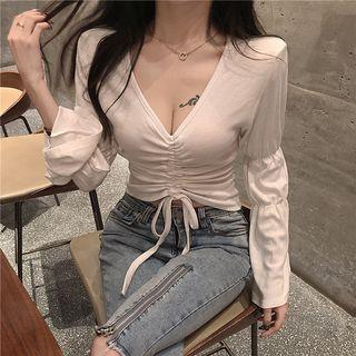Drawstring Cropped Top