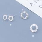 925 Sterling Silver Chain Hoop Earring