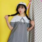 Bow Neck Short-sleeve Shirt