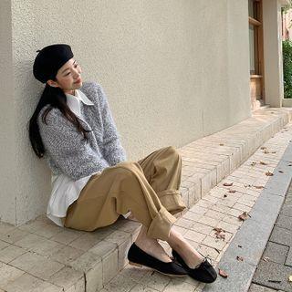 Seam-trim Beribboned Flats