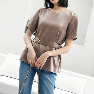 Short-sleeve Peplum T-shirt
