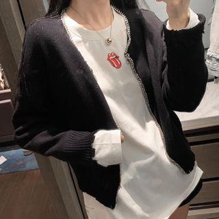Chain Detail Cut-out Sweater
