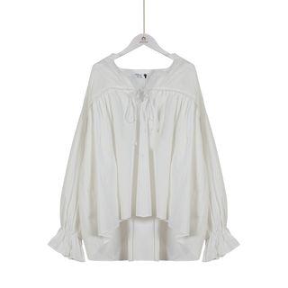Drawstring Blousen Top