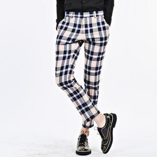 Check Cropped Pants