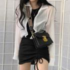 Halter Neck Mini Sheath Dress / Shirt