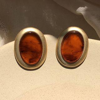 Retro Oval Earring