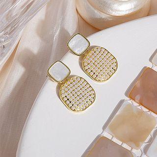 Faux Pearl Drop Earring 1 Pair - E5350 - Gold - One Size