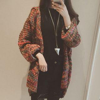 Hooded Cardigan As Shown In Figure - One Size