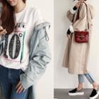 Hood Drawstring-waist Long Parka