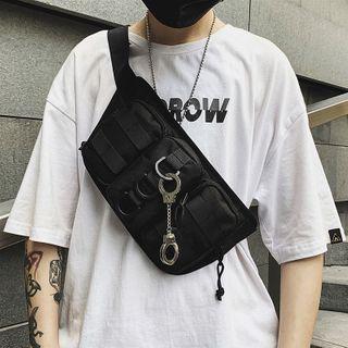 Plain Multi-section Zip Belt Bag