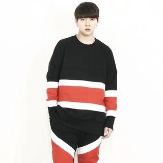Color-block Boxy-fit Sweatshirt