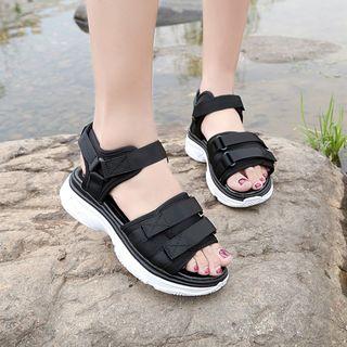Self Fasten Platform Sandals