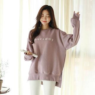 Thursday Letter-embroidered Sweatshirt
