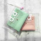 Lettering Transparent Clutch With Inset Pouch