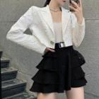 Cropped Blazer / Layered Shorts
