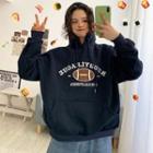 Long-sleeve Rugby Embroidered Hoodie