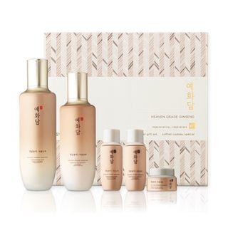 The Face Shop - Yehwadam Heaven Grade Ginseng Regenerating Set: Toner 1550ml + 32ml + Emulsion 140ml + 32ml + Cream 30ml