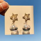 Rhinestone Star Dangle Earring 1 Pair - One Size