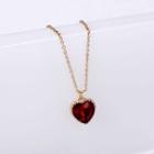Heart Gemstone Pendant Necklace