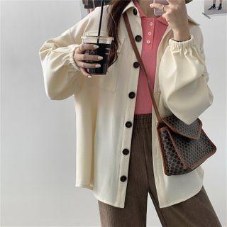 Smocked Cuff Cargo Jacket