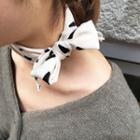 Geometric Print Chiffon Scarf