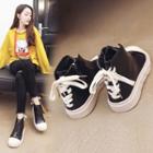 Lace-up Back High-top Sneakers