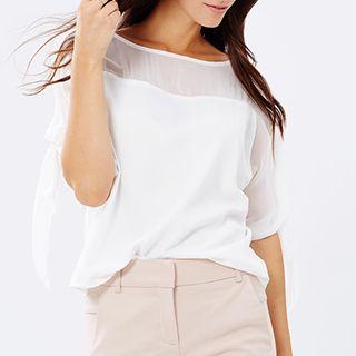 Chiffon Short-sleeve Top