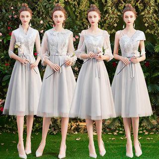 Mesh A-line Wedding Dress