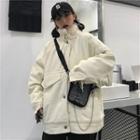 Fleece-lined Cargo Coat