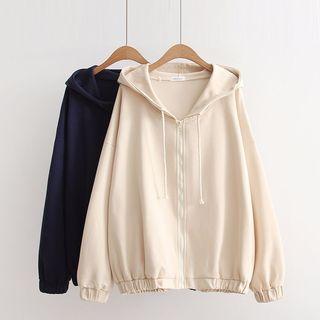 Hooded Zip-up Thin Jacket