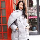 Set: Light Down Coat + Down Scarf