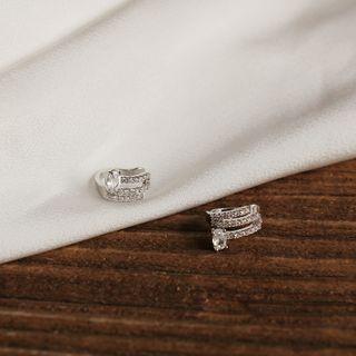 Rhinestone Ear Cuff 1 Pc - Ear Cuffs - One Size