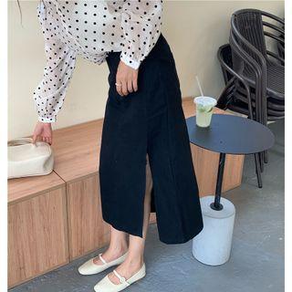 Plain Slited Skirt