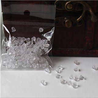 Plastic Earring Safety Backs 0005 - 1 Pcs - Transparent - One Size