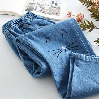 Harem Embroidered Jeans
