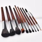 Set Of 10: Makeup Brush Tm-072 - Brown - One Size