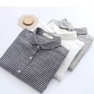Plaid Shirt / Plain Shirt