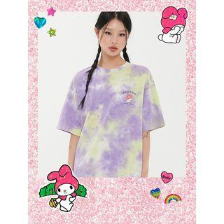 Rolarola X My Melody Dyed T-shirt Purple - One Size