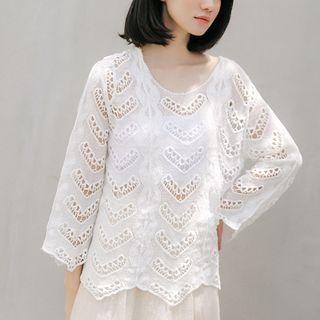 Eyelace Lace Long Top