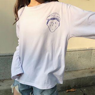 Character Print Long-sleeve T-shirt