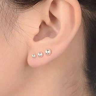 925 Sterling Silver Bead Earrings