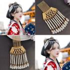 Faux Pearl Fringed Headpiece / Set
