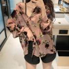 Flower Print Blouse Pink - One Size