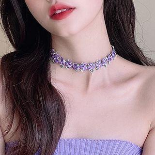 Floral Fabric Choker