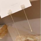 Rhinestone Chained Alloy Dangle Earring Tassel - One Size